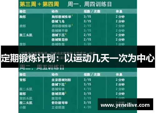 定期锻炼计划:以运动几天一次为中心